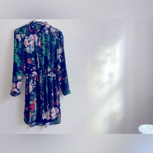 Express Tropical Button-Down Dress - Women’s Small